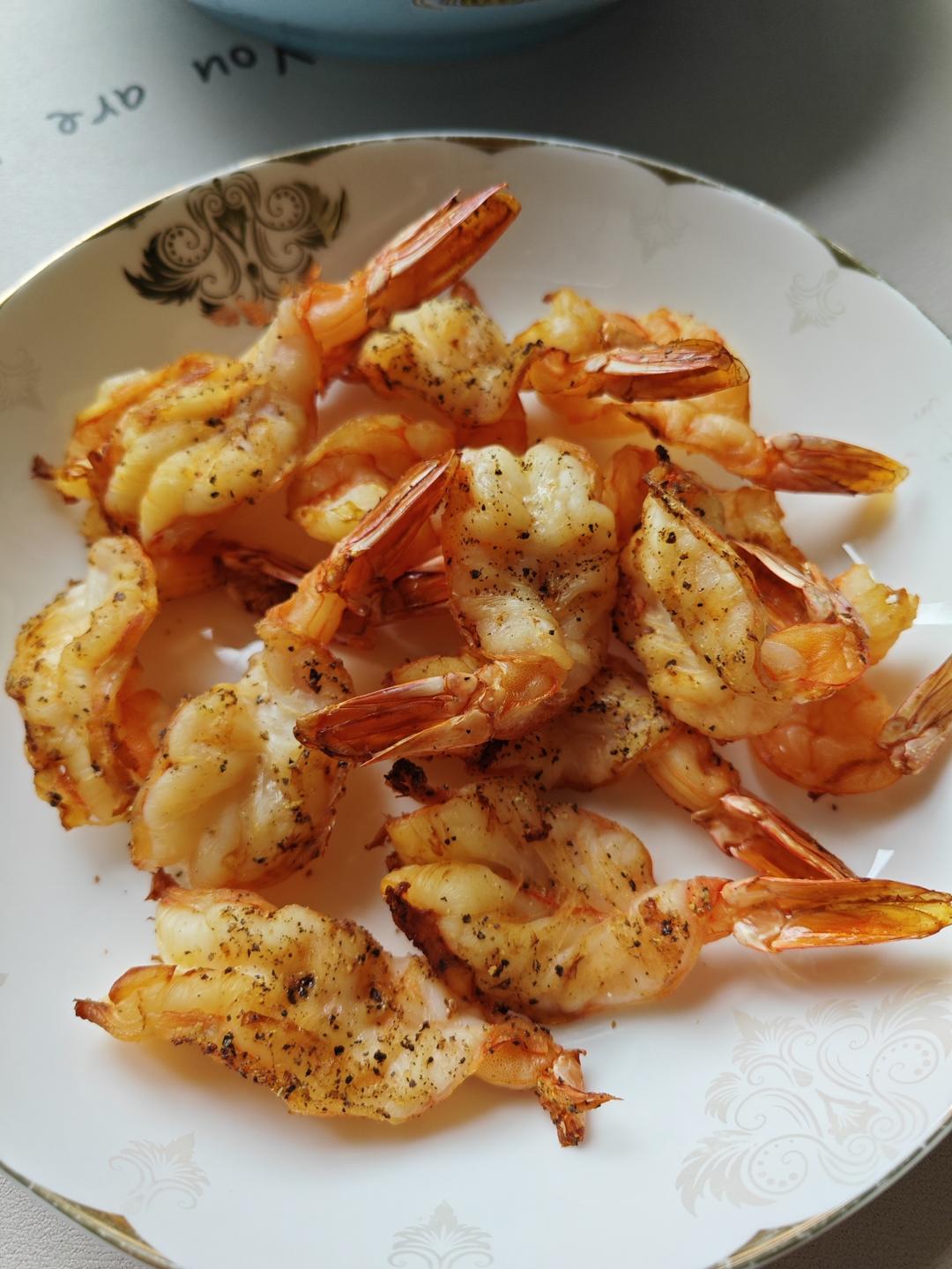 凤尾开背虾干（空气炸锅版）