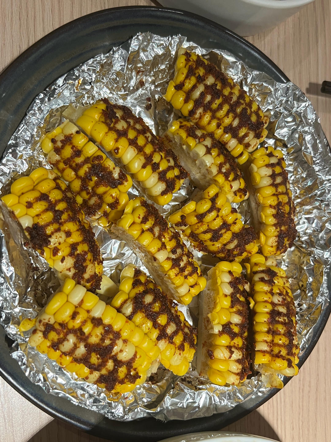 空气炸锅+玉米🌽！好吃到嗦手指