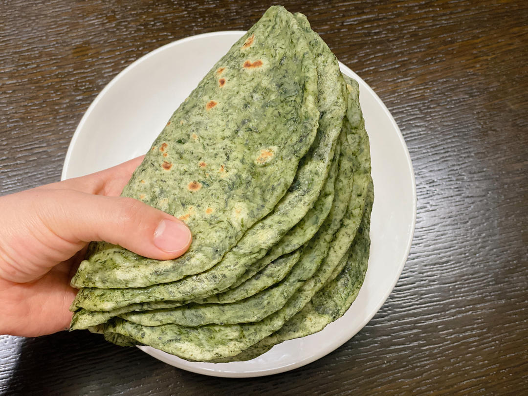 【时令卷饼】艾草卷饼皮麦饼万物皆可卷小朋友早餐春季限定