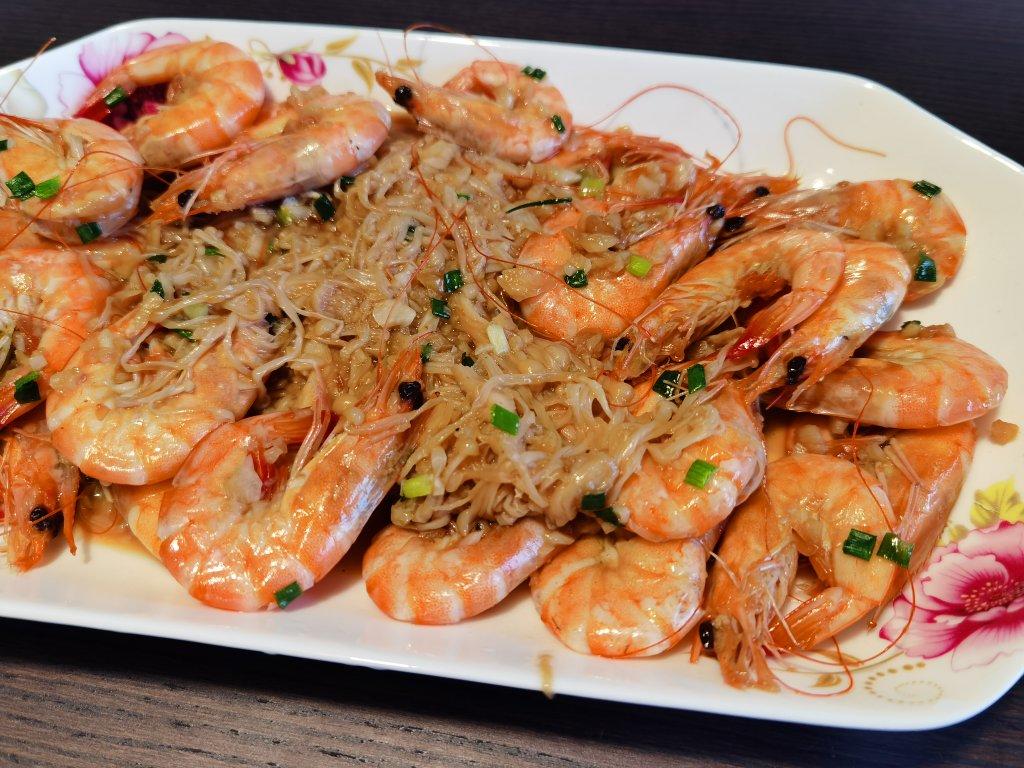 超简单蒜蓉粉丝基围虾（平底锅版）