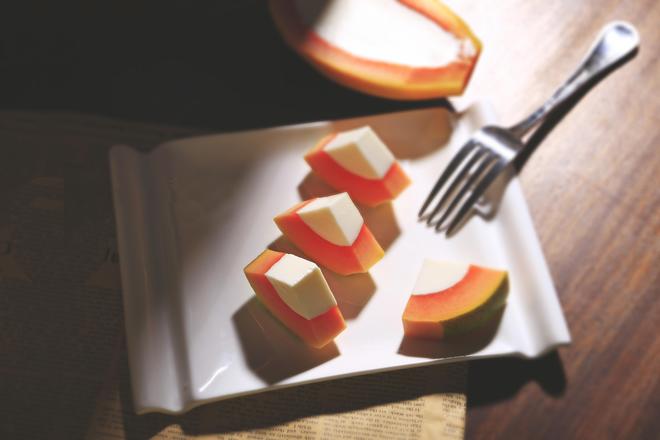 美容养颜小甜点❤椰奶木瓜冻的做法