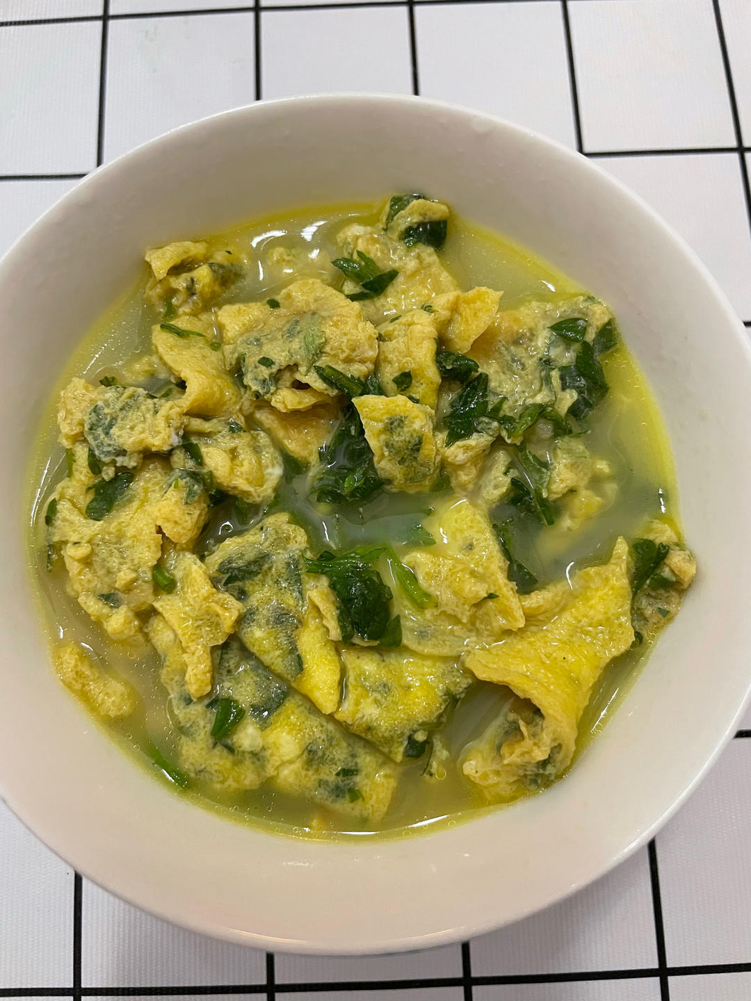 艾叶鸡蛋汤/客家的特色菜