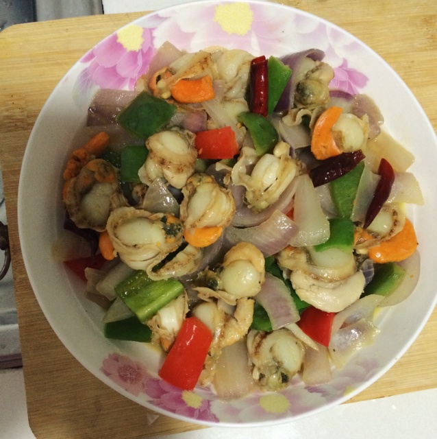 扇贝肉炒韭菜