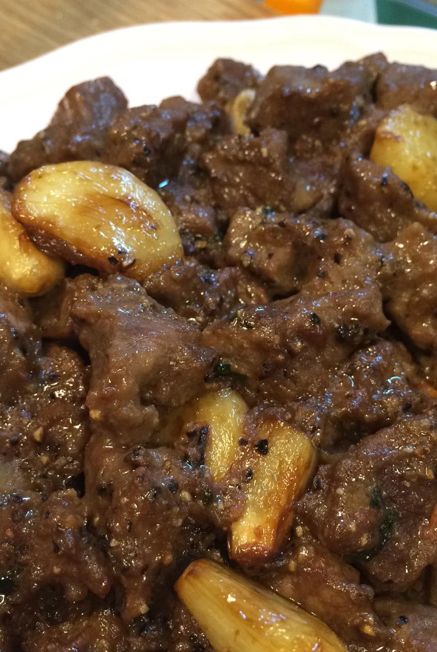 黑蒜子牛肉粒