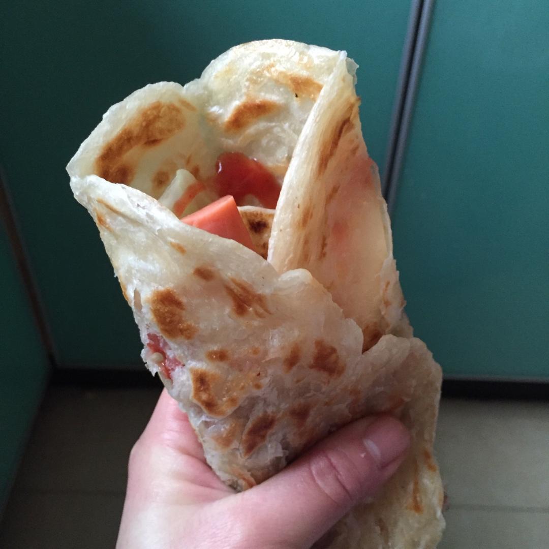 三分钟就可以做好孩子的早餐（手抓饼）