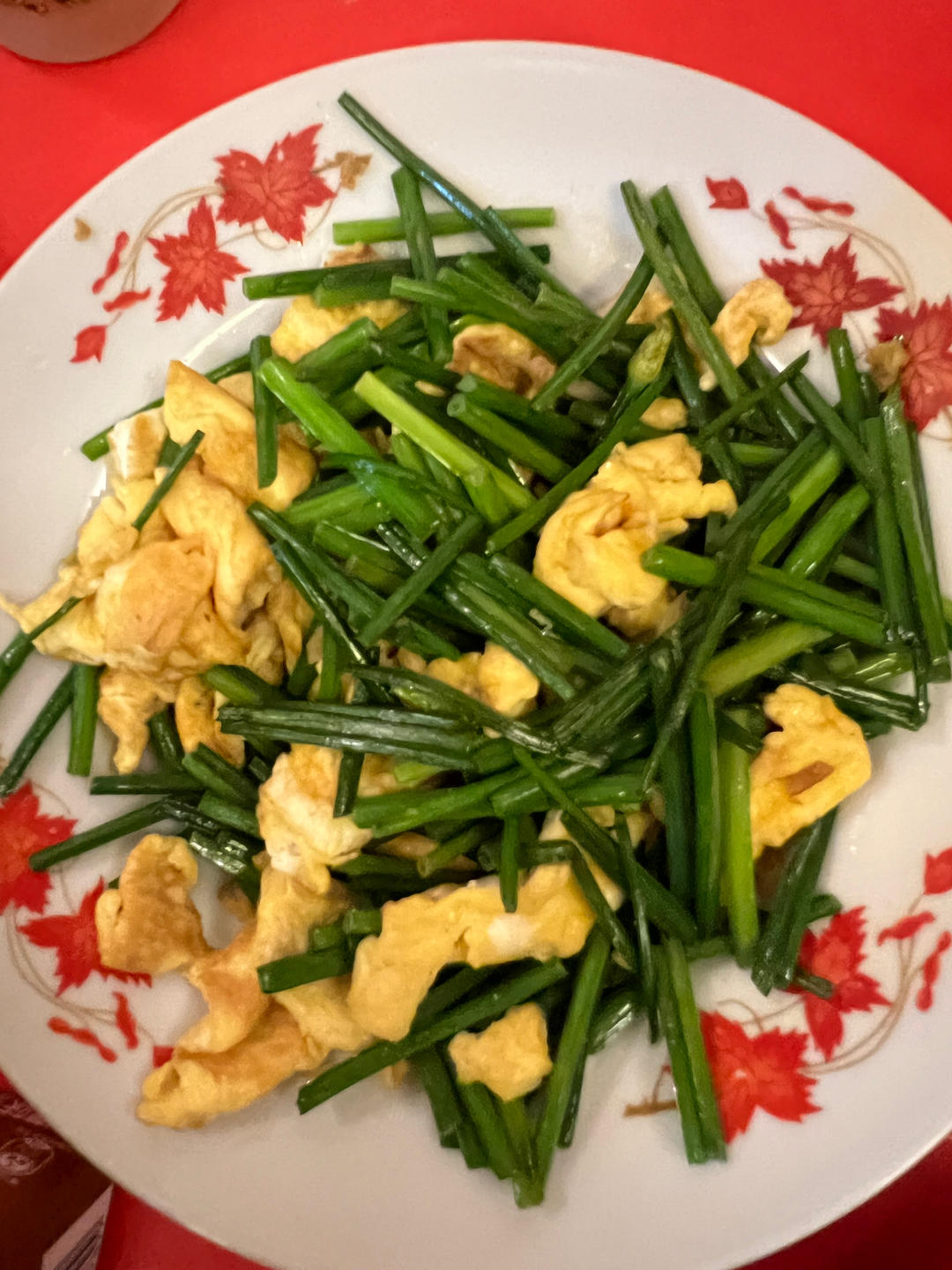 韭菜花炒鸡蛋