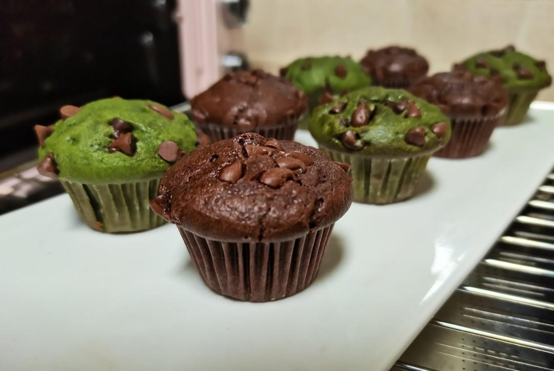 在家做巧克力蘑菇头麦芬蛋糕🍫