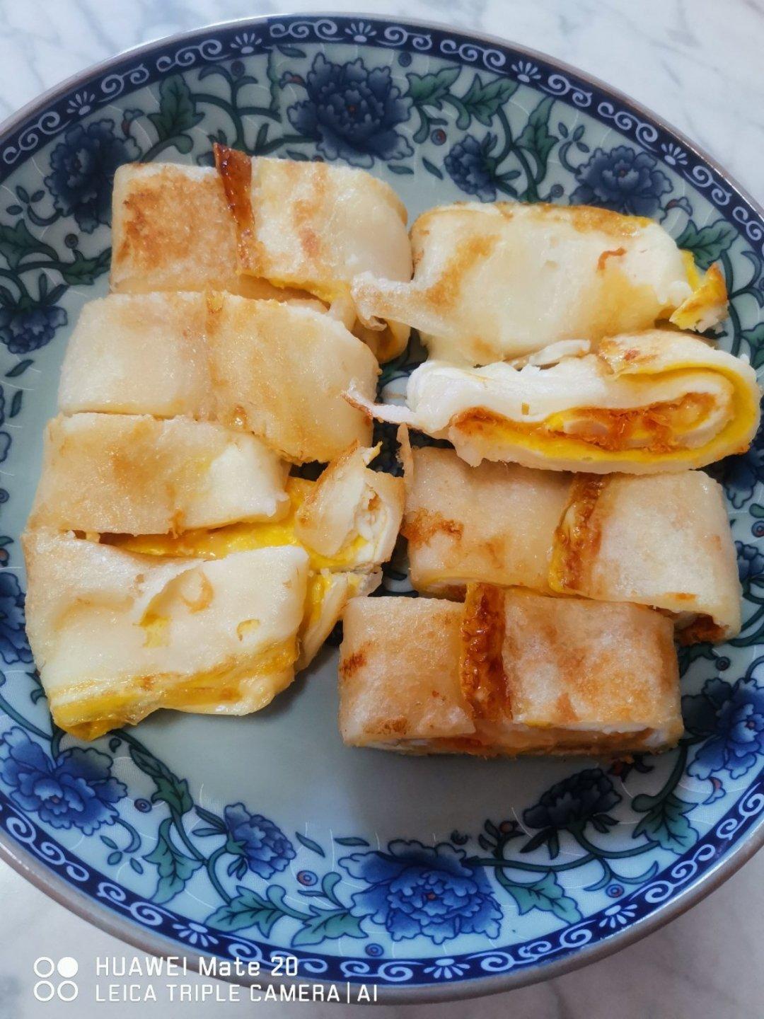 芝士肉松蛋饼