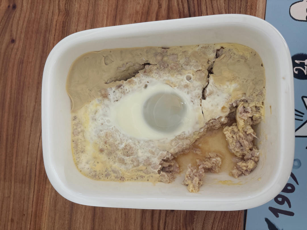 简单又好吃的肉饼蒸蛋