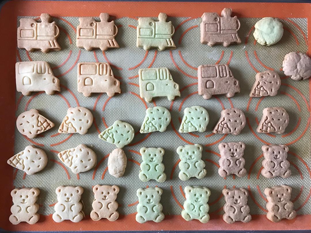 奶香造型曲奇【附曲奇平整、花纹明显小诀窍、可做糖霜饼干底】