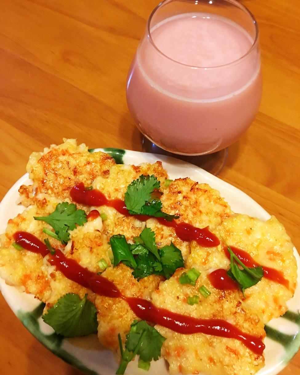 香煎虾饼