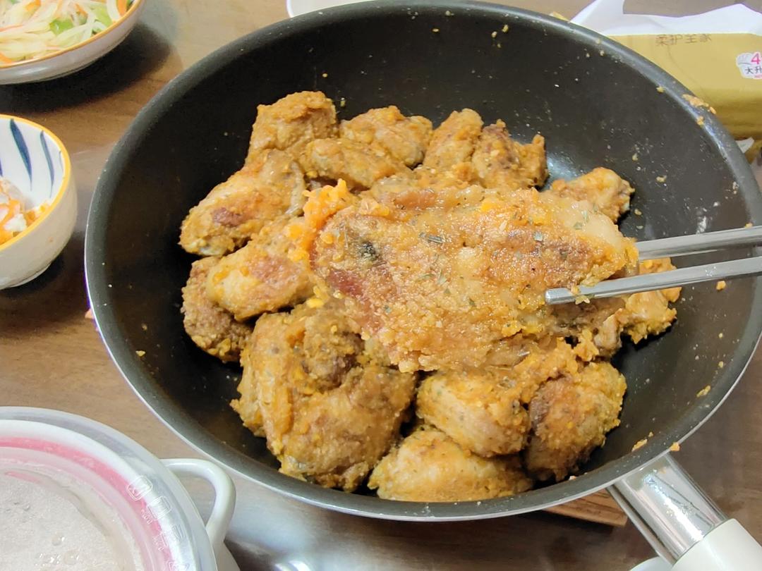 香嫩到上天的咸蛋黄鸡翅🍗这样做太好吃啦‼️