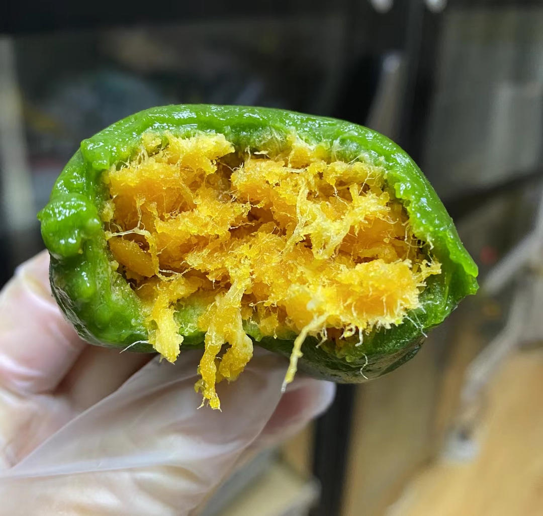 青团 | 咸蛋黄肉松馅