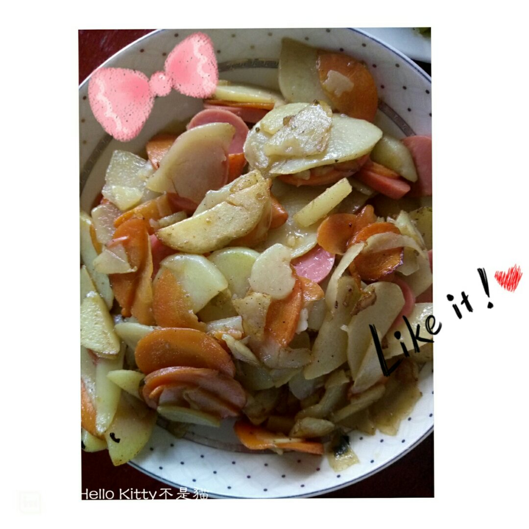 青椒胡萝卜土豆片