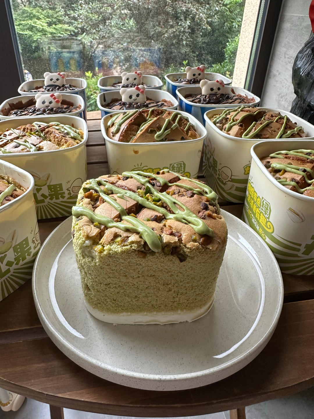 私房爆单🔥开心果爆浆蛋糕配方分享❗