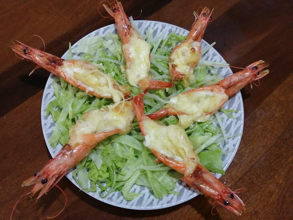 芝士沙拉酱焗大虾