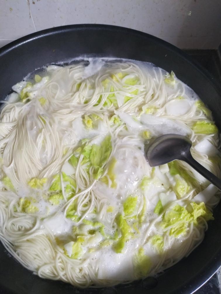 白菜鸡蛋面