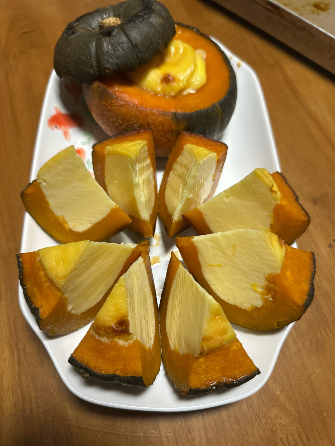 贝贝南瓜烤奶的做法