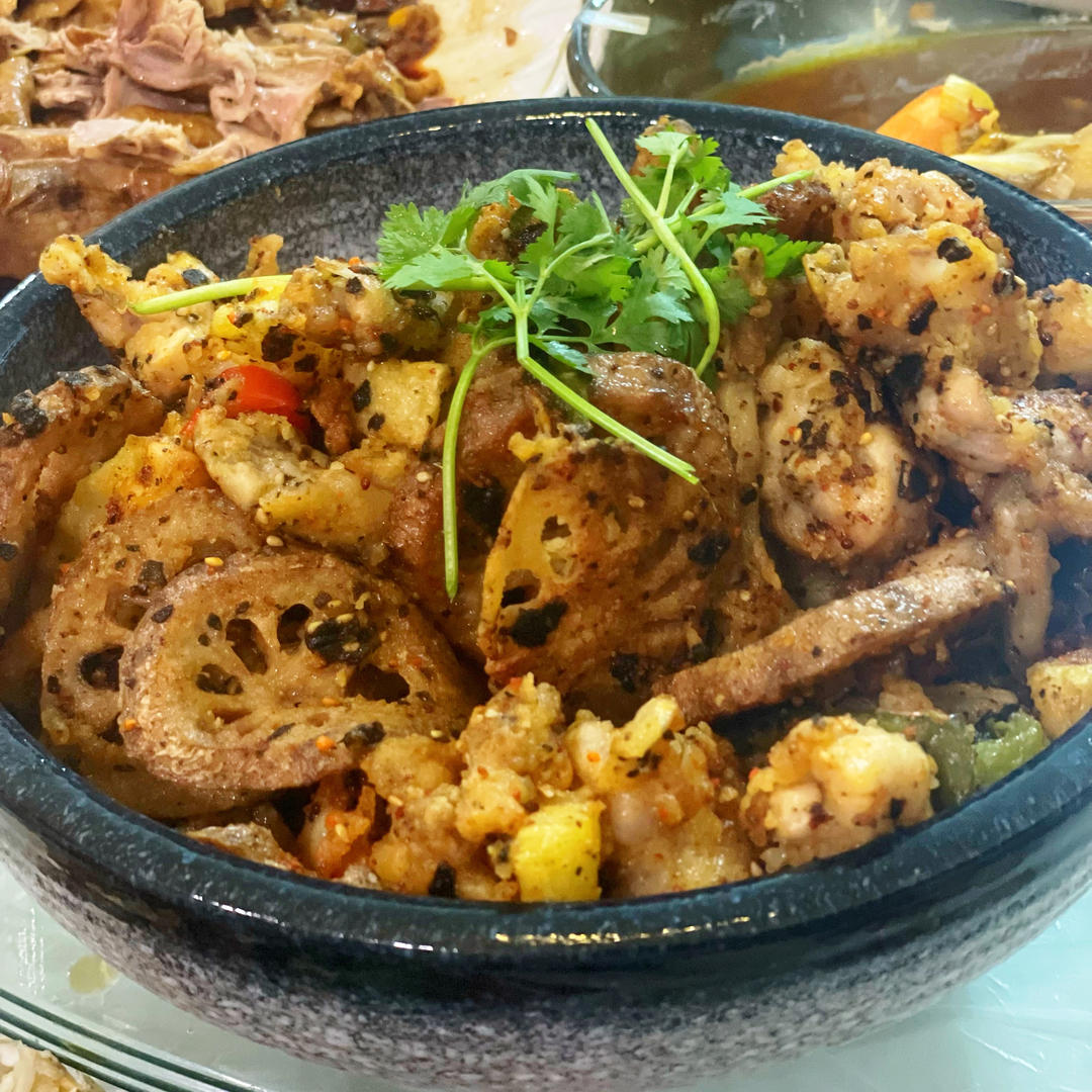 干锅牛蛙