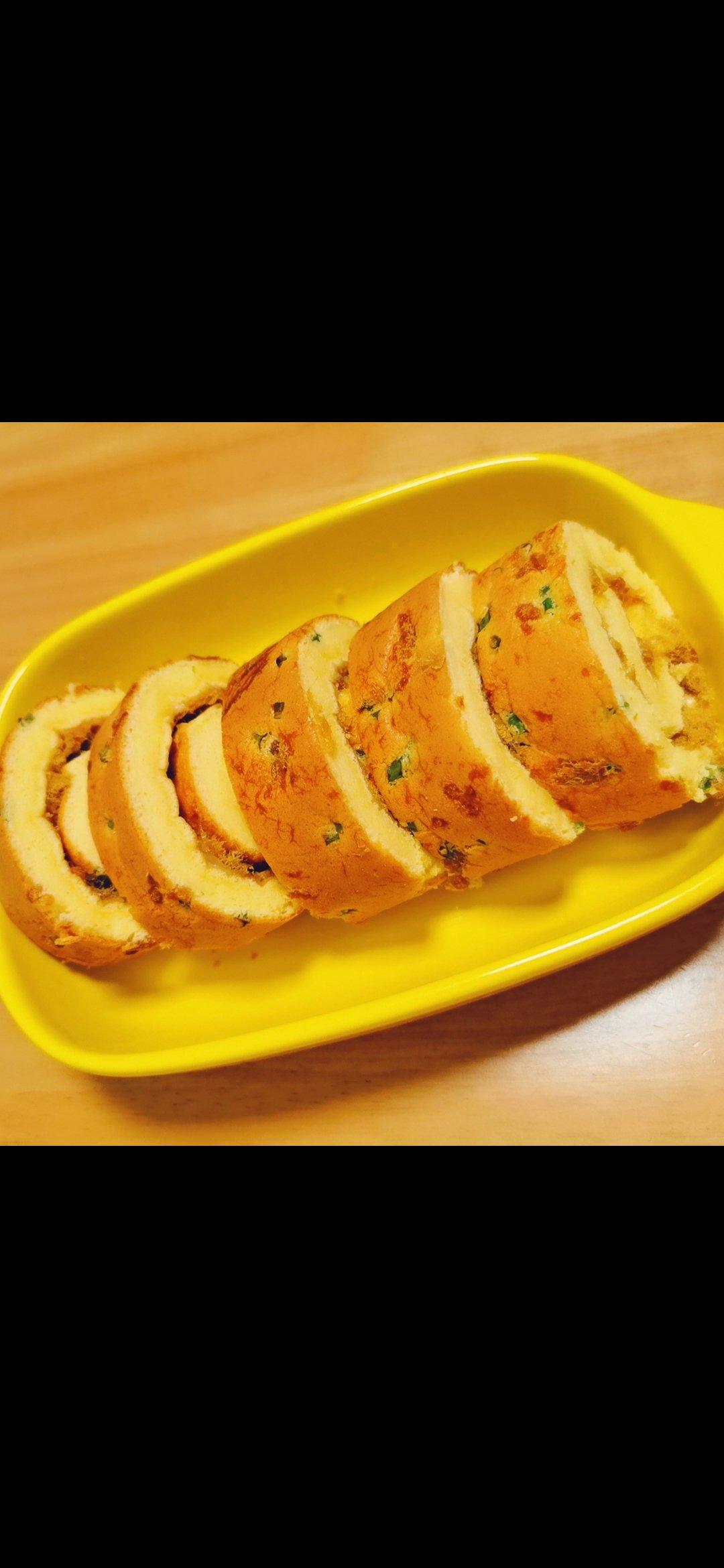 香葱肉松肥蛋糕卷～