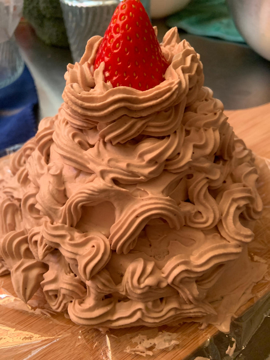 超详细 奶油巧克力生日裸蛋糕