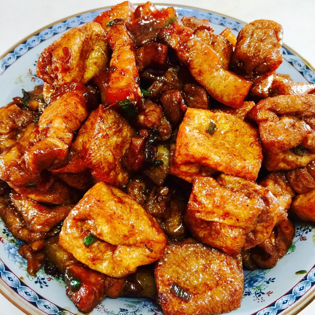 豆泡红烧肉