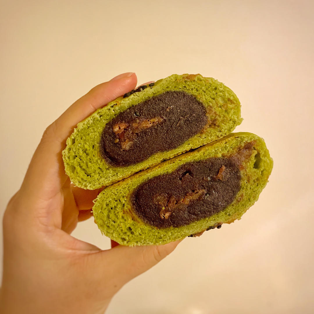 日式和风红豆包