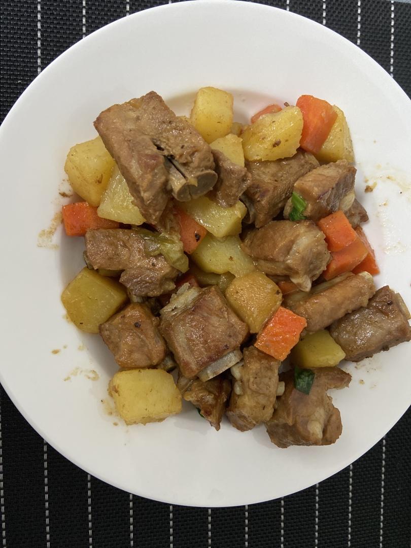 🔥巨好吃的红烧排骨炖土豆❗️懒人版轻松做拿手菜