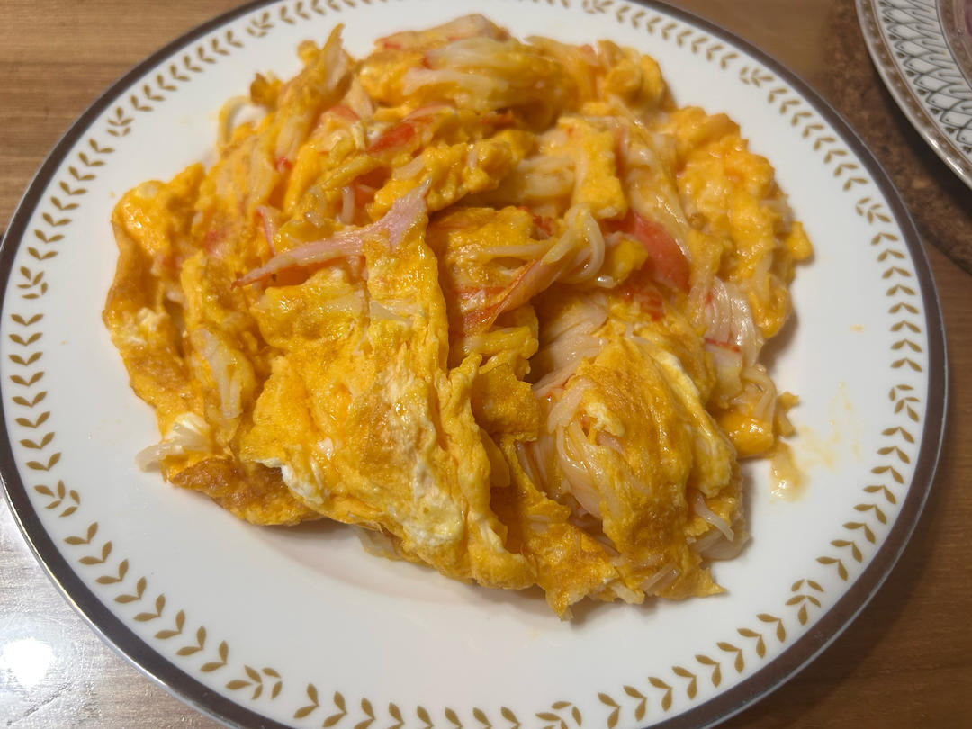 蟹柳滑蛋！鲜嫩到爆！