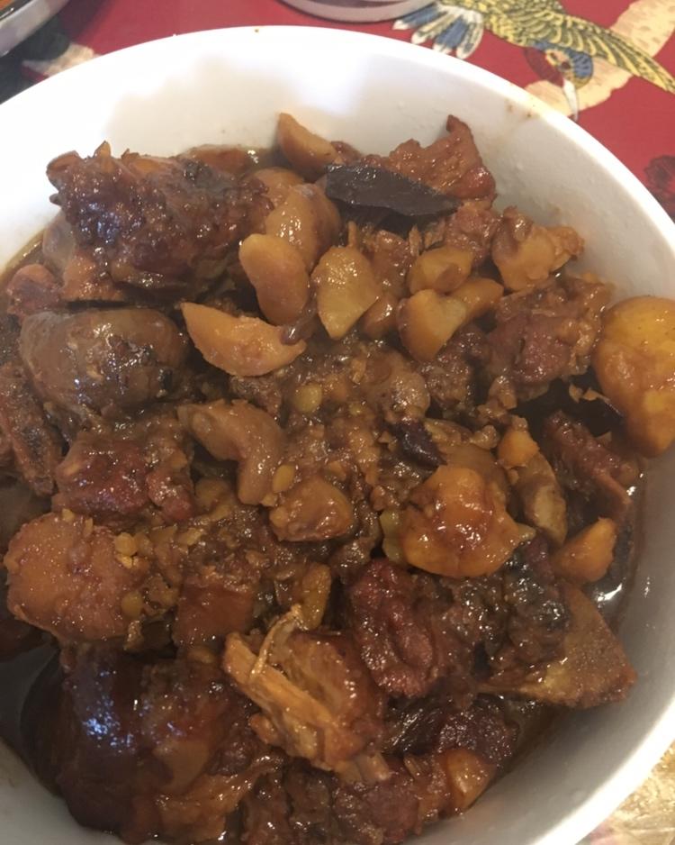 板栗烧排骨