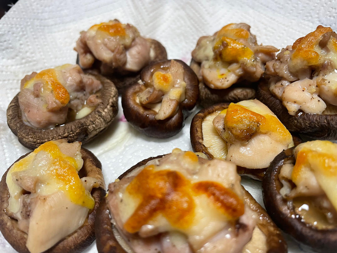 懒人烤香菇鸡肉的做法