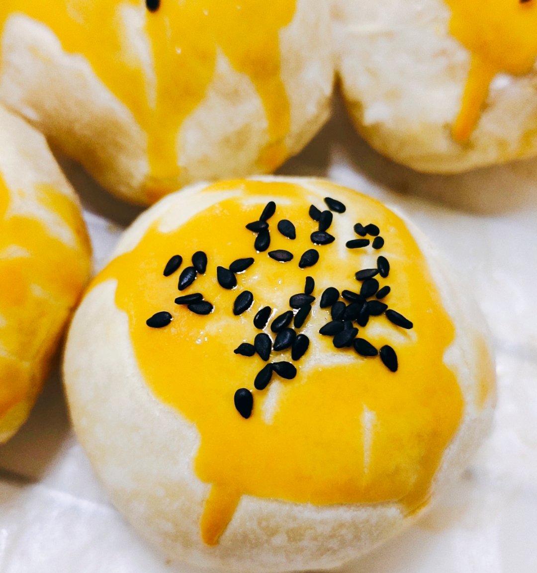 🔥层次分明！酥到掉渣的玉米油版蛋黄酥！