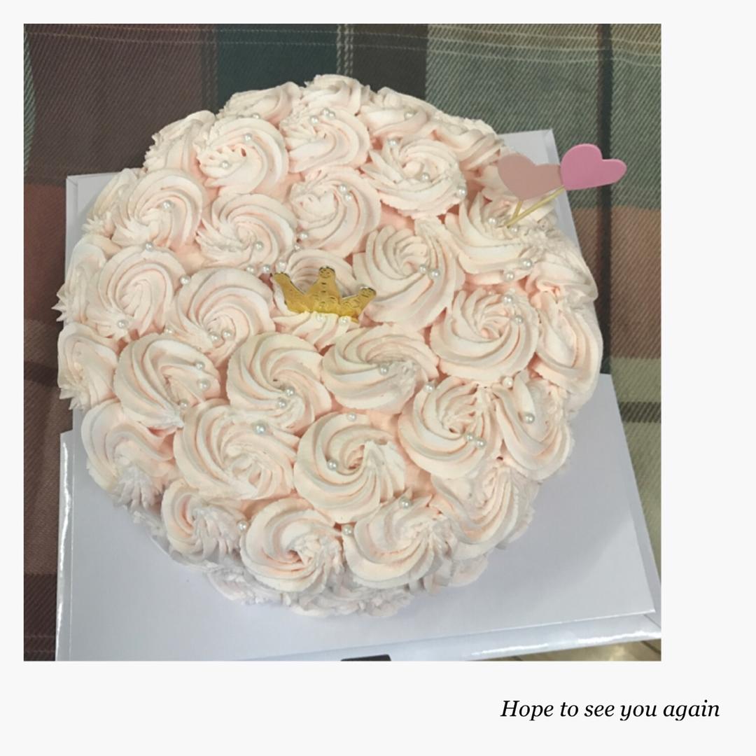 玫瑰花海綿蛋糕