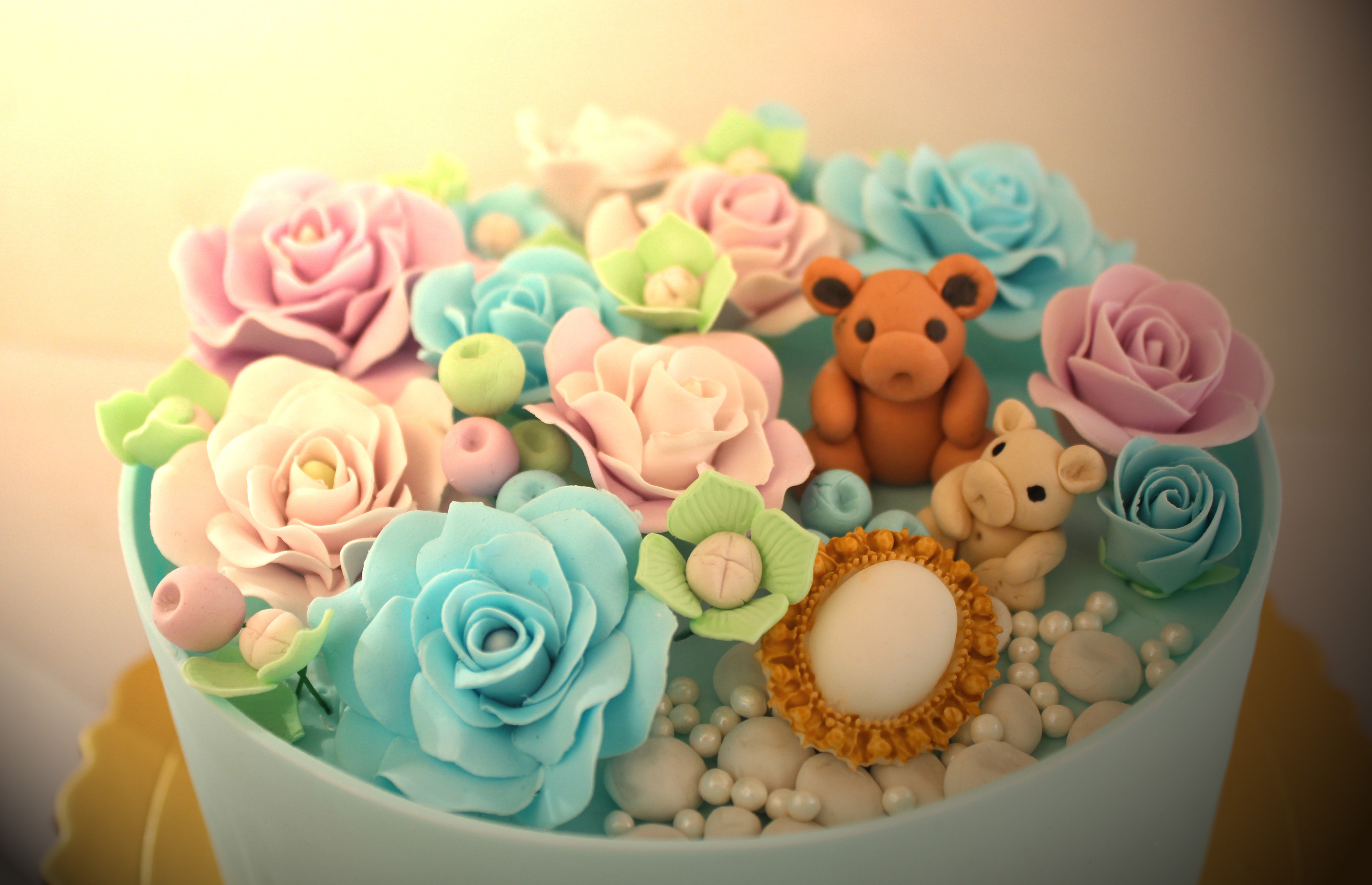 我的翻糖玫瑰花盒