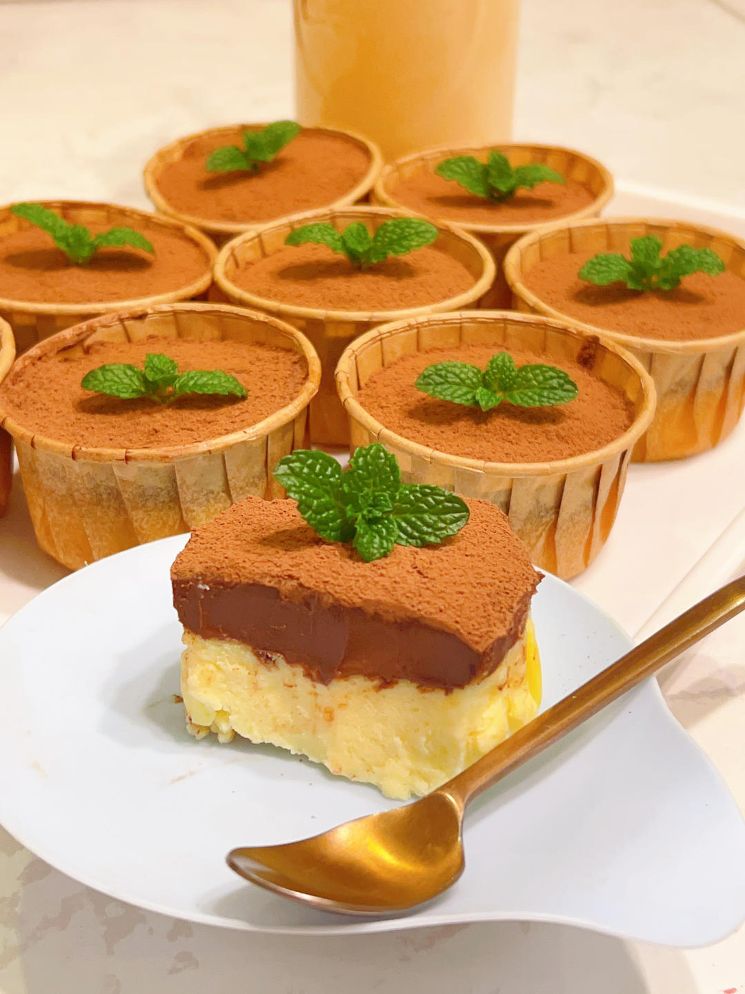 双重口味❗️生巧芝士蛋糕