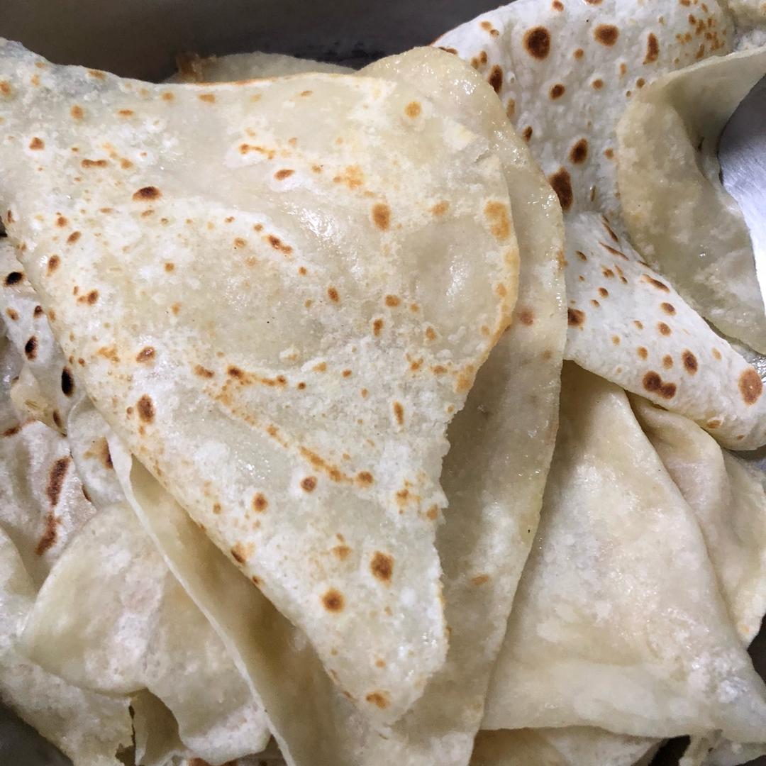 吉桃桃做的烫面薄饼