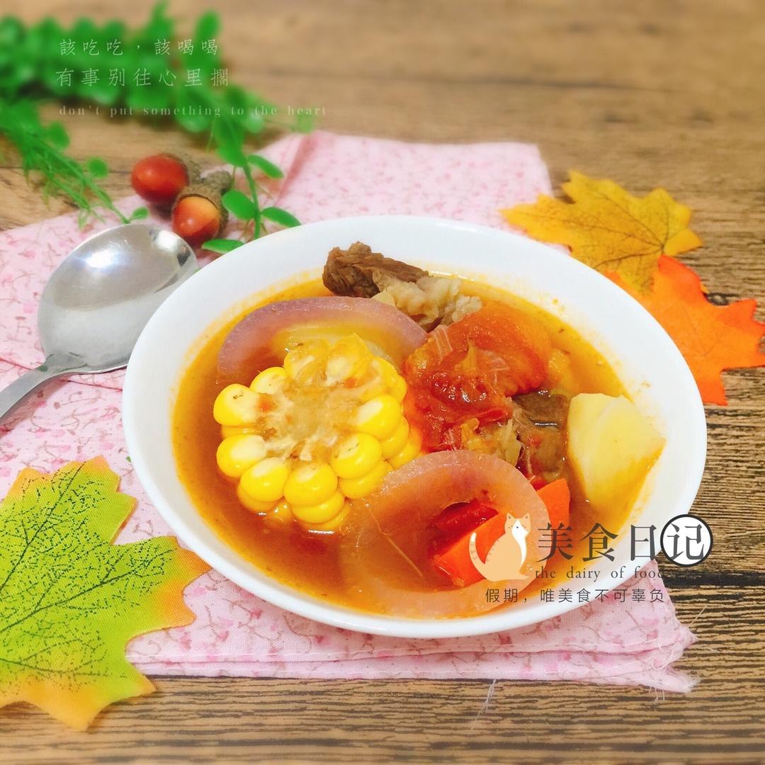 土豆番茄牛腩汤
