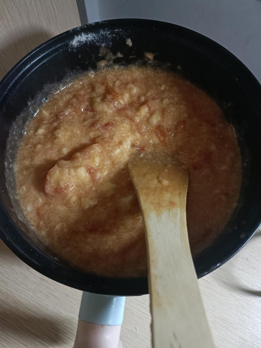 西红柿鸡蛋疙瘩汤