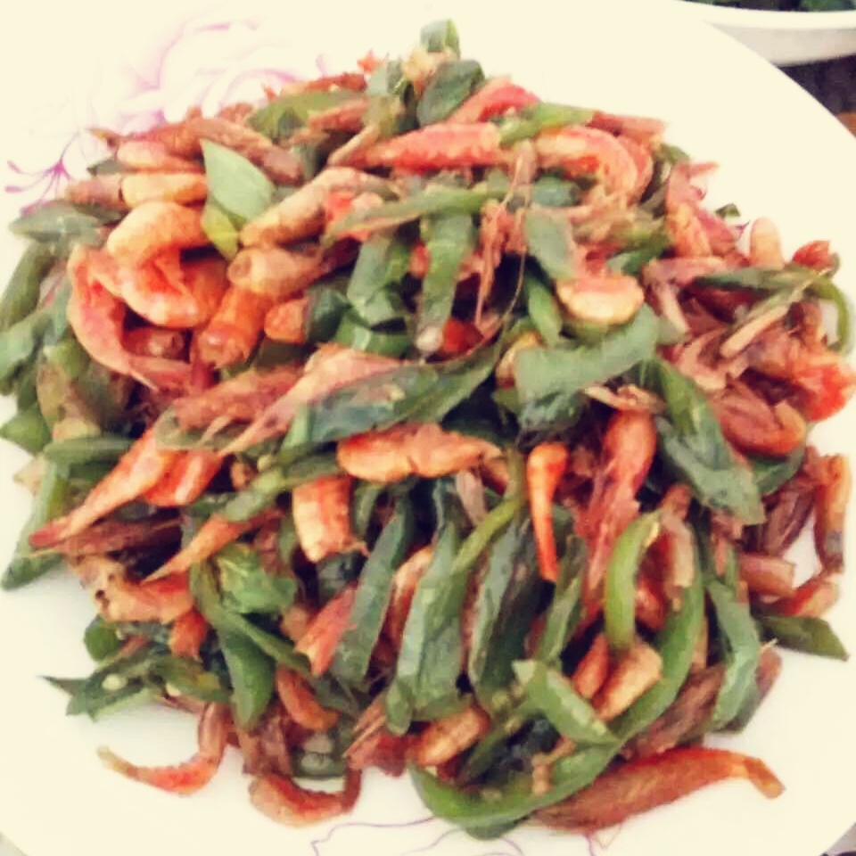 辣椒炒虾