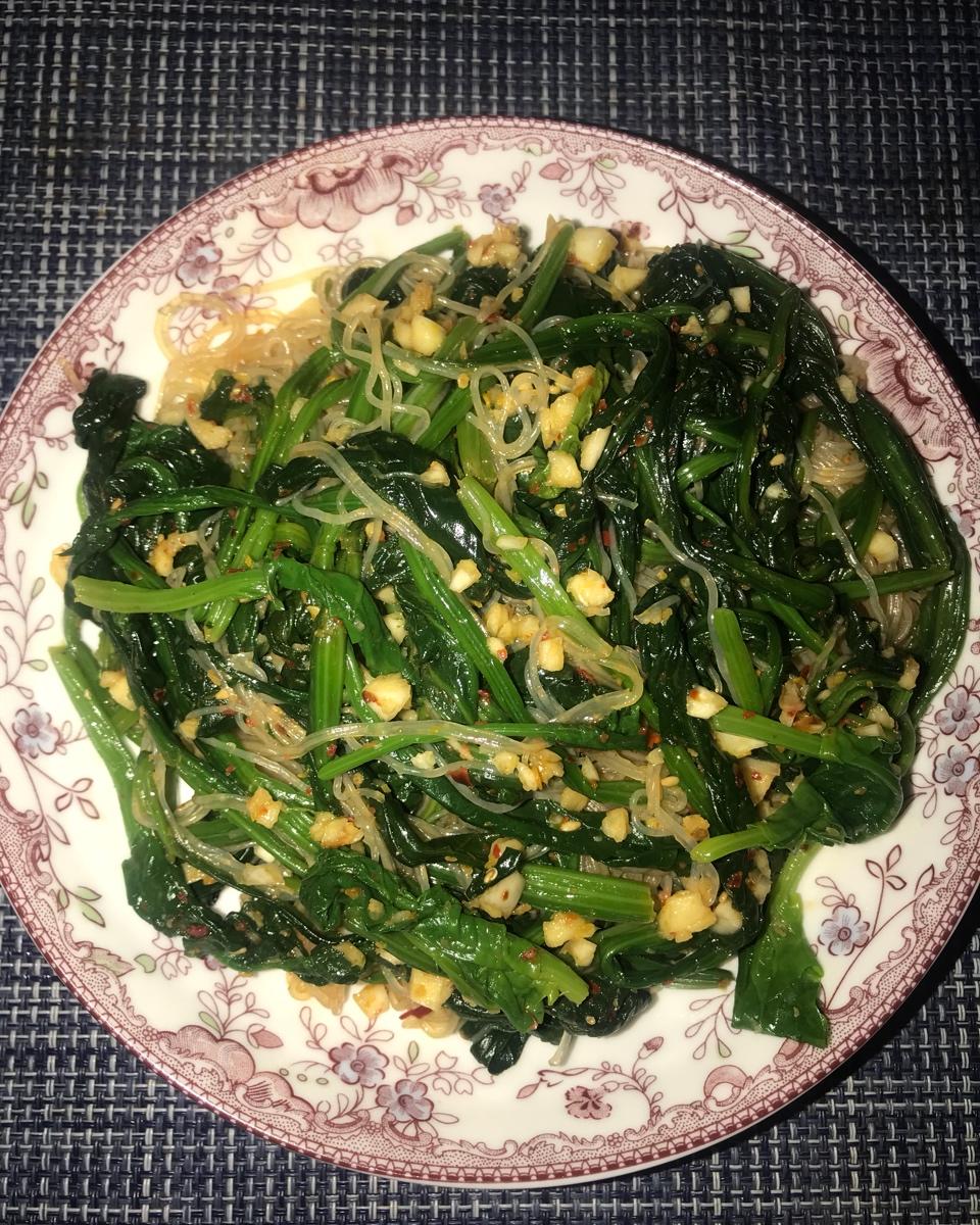 凉拌菠菜粉丝