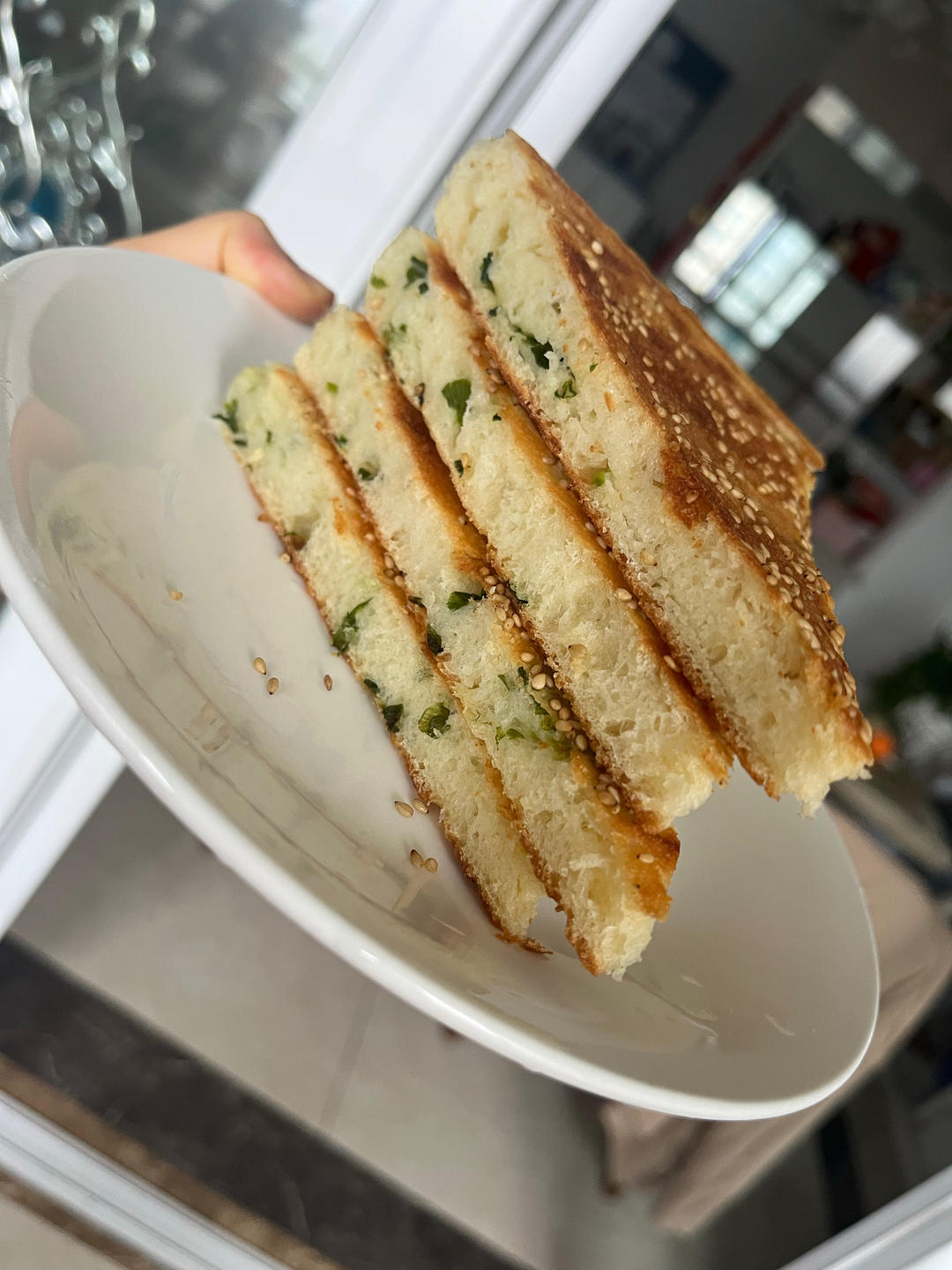 葱油发面饼