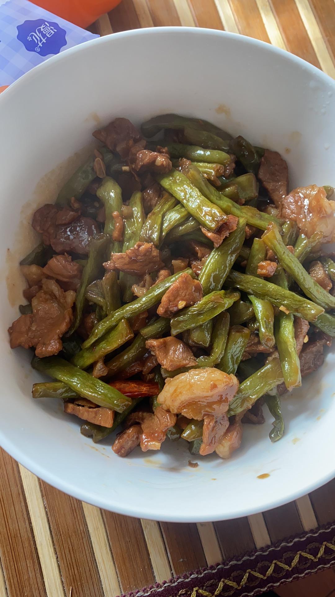 四季豆烧肉