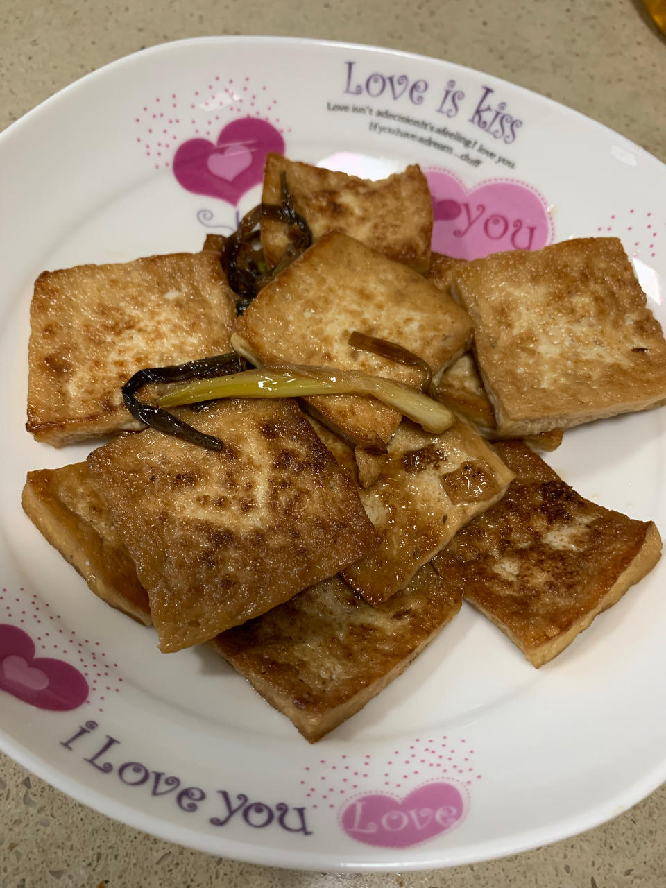 煎甜嫩豆腐