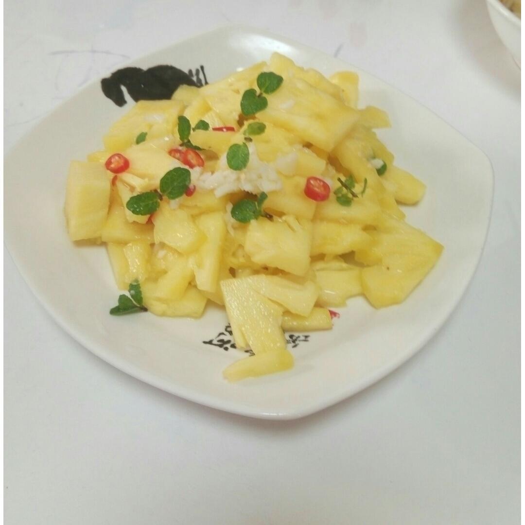 凉拌菠萝（米米姐教我的，超级爱）