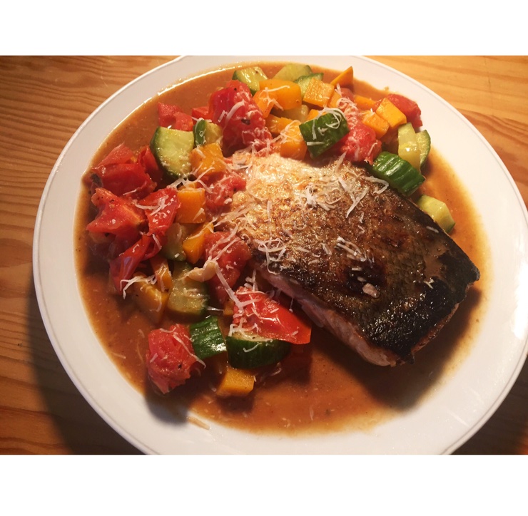 和风早餐——盐煎三文鱼