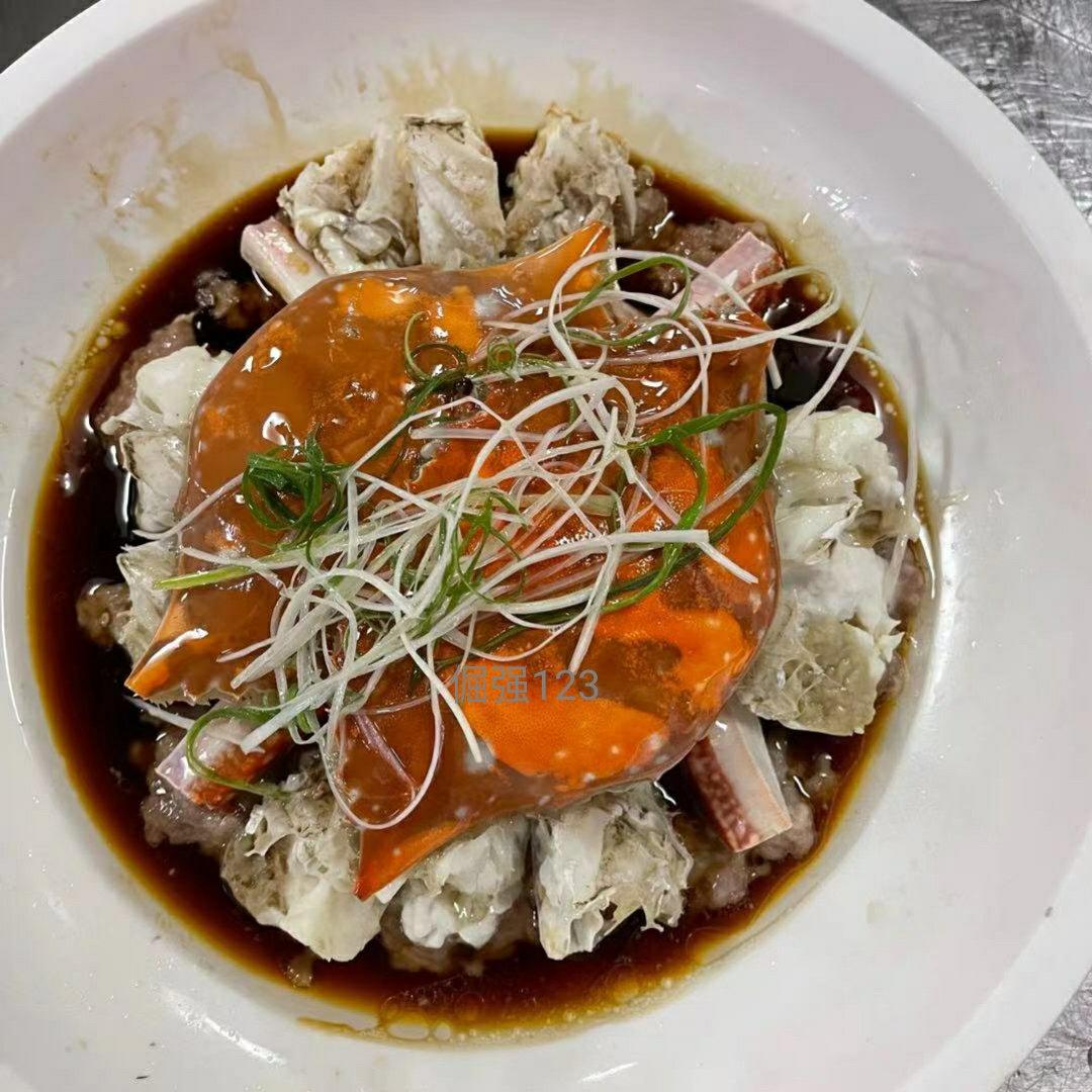 肉末蒸梭子蟹