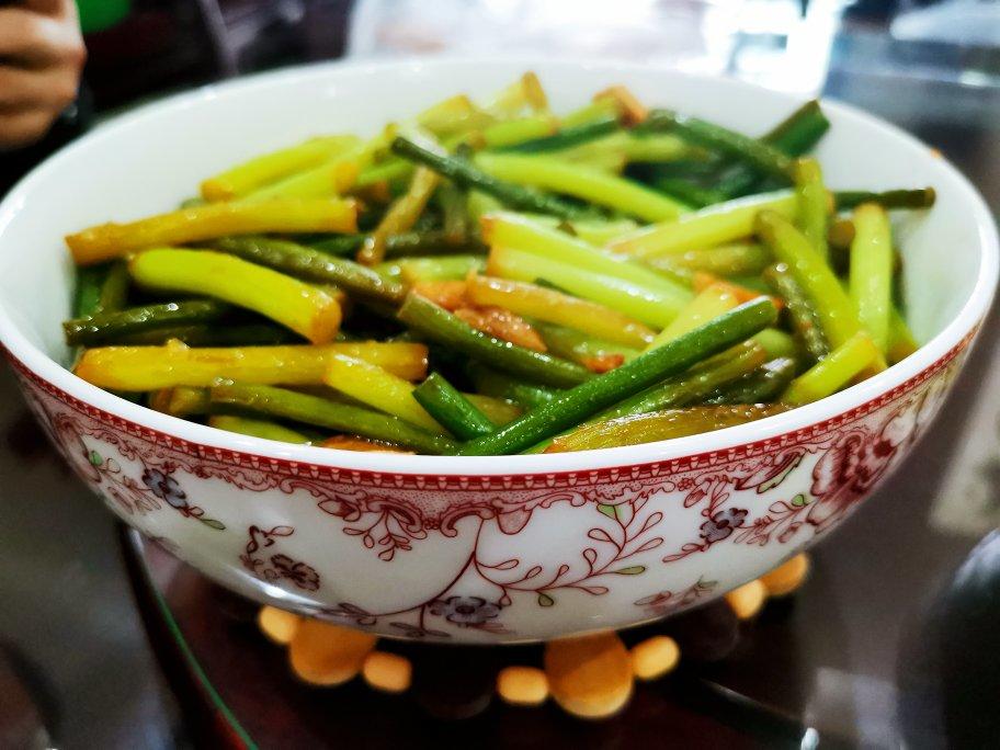 蒜苗炒豆干