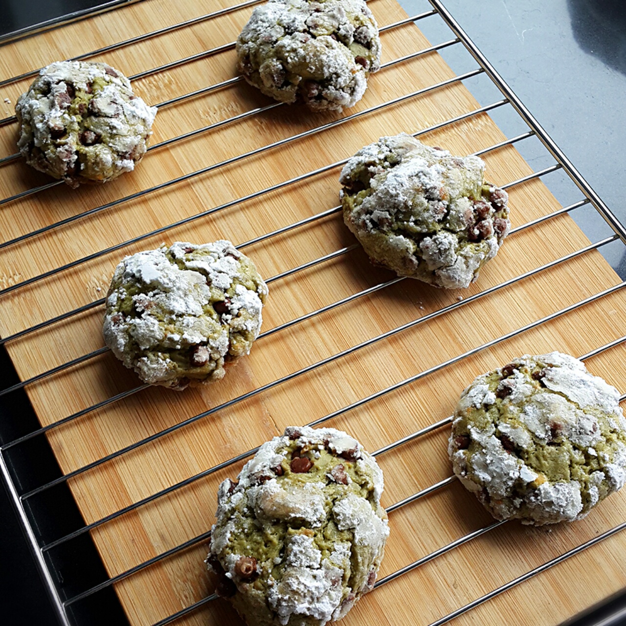 抹茶奶酪巧克力曲奇 Matcha Cream Cheese Choc Cookies