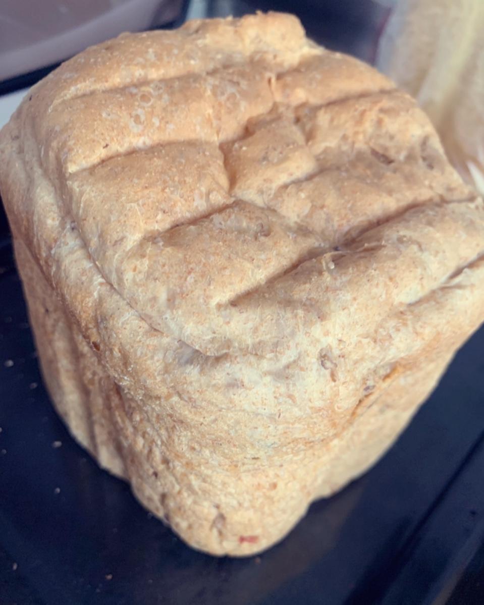 新良全麦面包粉做全麦核桃吐司 面包机版