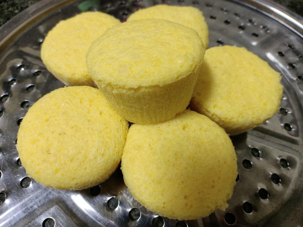 中筋面粉蒸蛋糕（无水无油）